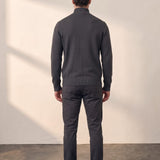 Zip-Up Cardigan, back view, full length