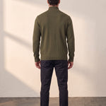 Zip-Up Cardigan, back view, full length