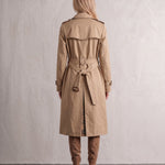 Deluxe Trench Coat, back view, full length.