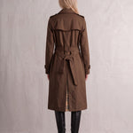 Deluxe Trench Coat, back view, full length.
