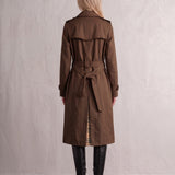 Deluxe Trench Coat, back view, full length.