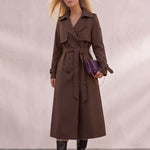 Deluxe Trench Coat, front view, full length.
