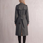 Deluxe Trench Coat, back view, full length.