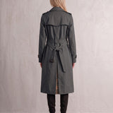 Deluxe Trench Coat, back view, full length.