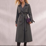 Deluxe Trench Coat, front view, full length.