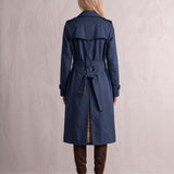 Deluxe Trench Coat, back view, full length.