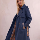 Deluxe Trench Coat, three-quarter view from the right, full length.