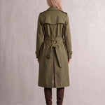 Deluxe Trench Coat, back view, full length.