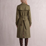 Deluxe Trench Coat, back view, full length.