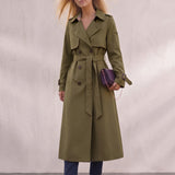 Deluxe Trench Coat, front view, full length.
