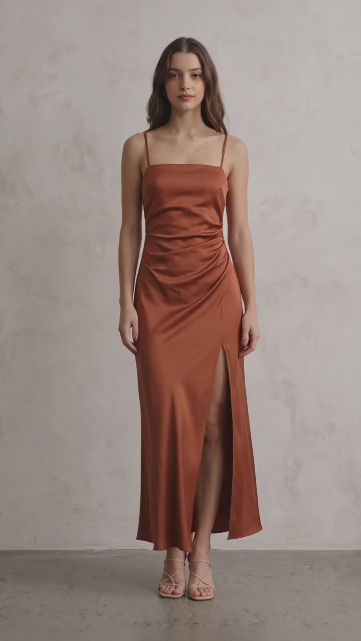 Women's Satin Slip Maxi Dress