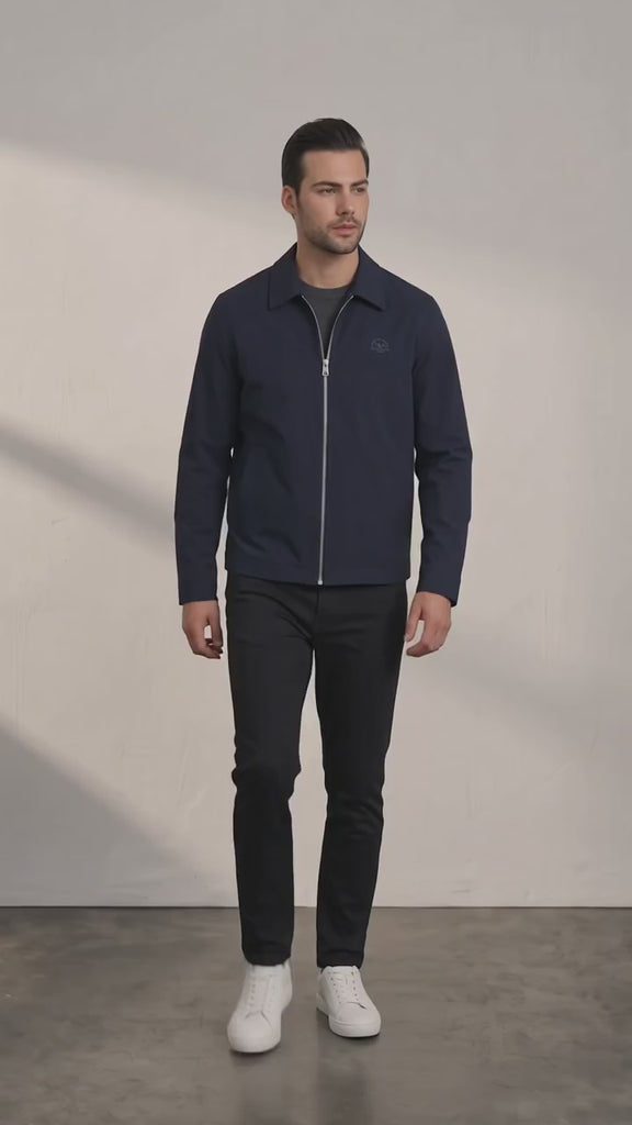Men's Lightweight Collared Zip-Up Jacket