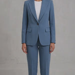 Women's Tailored Two-Piece Trouser Suit - Light Blue