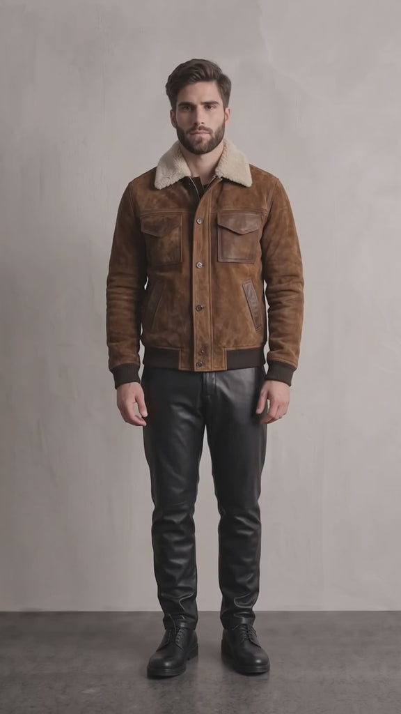 Men's Sherpa Collar Work Jacket