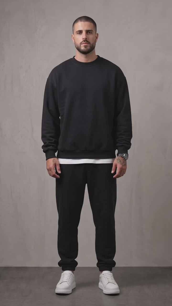 Men's Oversized Crew Neck Jumper