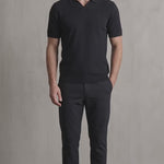 Men's Open Knit Short Sleeve Polo Shirt