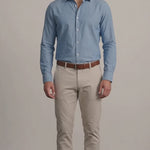 Men's Classic Fit Button-Down Chambray Shirt