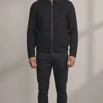 Men's Chevron Textured Harrington Jacket